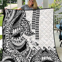 Hawaiian Tribal Manta Ray Quilt Kakau Tattoo and Polynesian Art Motif Pattern