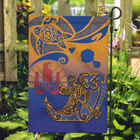 Hawaiki Nui Va'a Solo French Polynesia Garden Flag Sunset Color