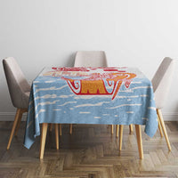 Hawaiki Nui Va'a Solo French Polynesia Tablecloth Red Color