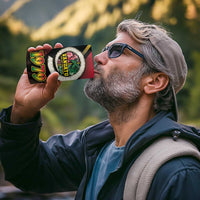 Vanuatu Constitution Day 4 in 1 Can Cooler Tumbler Polynesian Tattoo and Pig Tusk Since 1979