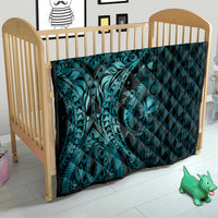 Aloha Hawaii Hammerhead Shark Quilt Turquoise Kakau and Polynesian Tattoo LT03