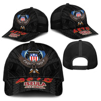American Samoa Fautasi Baseball Net Cap Pago Pago Aeto and Iseula o le Moana of Fagatogo Black Color LT03 - Polynesian Pride