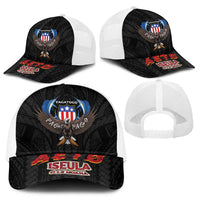 American Samoa Fautasi Baseball Net Cap Pago Pago Aeto and Iseula o le Moana of Fagatogo Black Color LT03 - Polynesian Pride