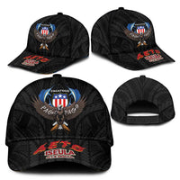 American Samoa Fautasi Classic Cap Pago Pago Aeto and Iseula o le Moana of Fagatogo Black Color LT03 - Polynesian Pride