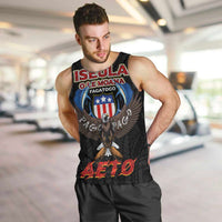 American Samoa Fautasi Men Tank Top Pago Pago Aeto and Iseula o le Moana of Fagatogo Black Color - Polynesian Pride
