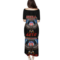 American Samoa Fautasi Puletasi Pago Pago Aeto and Iseula o le Moana of Fagatogo Black Color - Polynesian Pride