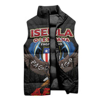 American Samoa Fautasi Sleeveless Puffer Jacket Pago Pago Aeto and Iseula o le Moana of Fagatogo Black Color - Polynesian Pride