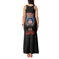American Samoa Fautasi Tank Maxi Dress Pago Pago Aeto and Iseula o le Moana of Fagatogo Black Color - Polynesian Pride
