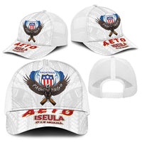 American Samoa Fautasi Baseball Net Cap Pago Pago Aeto and Iseula o le Moana of Fagatogo White Color LT03 - Polynesian Pride