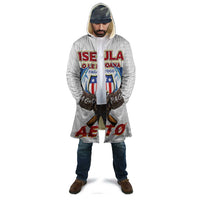 American Samoa Fautasi Cloak Pago Pago Aeto and Iseula o le Moana of Fagatogo White Color - Polynesian Pride