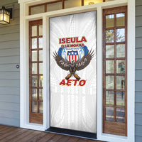 American Samoa Fautasi Door Cover Pago Pago Aeto and Iseula o le Moana of Fagatogo White Color - Polynesian Pride