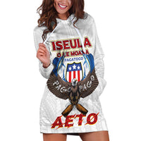 American Samoa Fautasi Hoodie Dress Pago Pago Aeto and Iseula o le Moana of Fagatogo White Color - Polynesian Pride