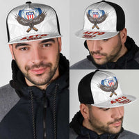 American Samoa Fautasi Mesh Trucker Cap Pago Pago Aeto and Iseula o le Moana of Fagatogo White Color LT03 - Polynesian Pride
