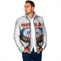 American Samoa Fautasi Padded Jacket Pago Pago Aeto and Iseula o le Moana of Fagatogo White Color - Polynesian Pride