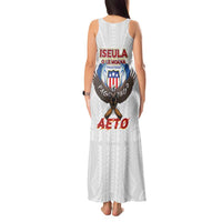 American Samoa Fautasi Tank Maxi Dress Pago Pago Aeto and Iseula o le Moana of Fagatogo White Color - Polynesian Pride