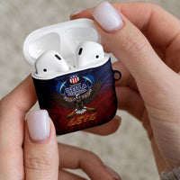 American Samoa Fautasi AirPods Case Pago Pago Aeto and Iseula o le Moana of Fagatogo Red-Blue LT03 - Polynesian Pride