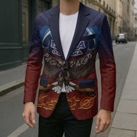 American Samoa Fautasi Blazer Pago Pago Aeto and Iseula o le Moana of Fagatogo Red-Blue - Polynesian Pride