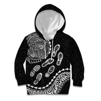 Hawaii Running Kid Hoodie Polynesian Tribal Tattoo