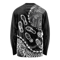 Hawaii Running Long Sleeve Shirt Polynesian Tribal Tattoo