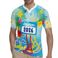 Personalized Hawaii Marathon Rugby Jersey Polynesian Motif Tropical Style