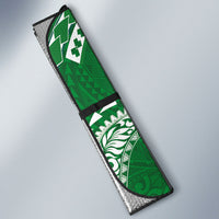 Hawaii Rainbow Warriors Auto Sun Shade Polynesian Motif Green Color