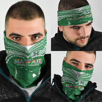 Hawaii Rainbow Warriors Neck Gaiter Polynesian Motif Green Color