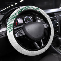 Hawaii Rainbow Warriors Steering Wheel Cover Polynesian Motif White Color