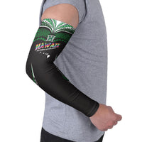 Custom Hawaii Rainbow Warriors Arm Sleeves Polynesian Motif Black Color