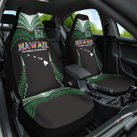 Hawaii Rainbow Warriors Car Seat Cover Polynesian Motif Black Color