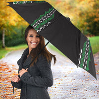 Hawaii Rainbow Warriors Umbrella Polynesian Motif Black Color