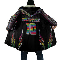 Custom Hawaii Rainbow Warriors Cloak Polynesian Motif Special Edition Rainbow Gradient
