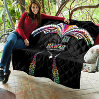 Hawaii Rainbow Warriors Quilt Polynesian Motif Special Edition Rainbow Gradient