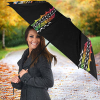 Hawaii Rainbow Warriors Umbrella Polynesian Motif Special Edition Rainbow Gradient