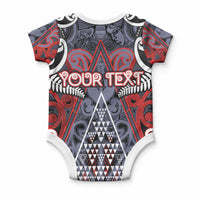 Personalised Aotearoa Iwi Ngapuhi Baby Onesie Maori Motif Tribal