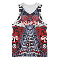Personalised Aotearoa Iwi Ngapuhi Basketball Jersey Maori Motif Tribal