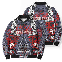 Personalised Aotearoa Iwi Ngapuhi Bomber Puffer Jacket Maori Motif Tribal