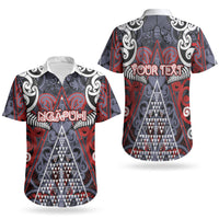 Personalised Aotearoa Iwi Ngapuhi Couples Matching Mermaid Dress and Hawaiian Shirt Maori Motif Tribal