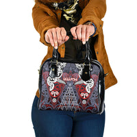 Aotearoa Iwi Ngapuhi Shoulder Handbag Maori Motif Tribal