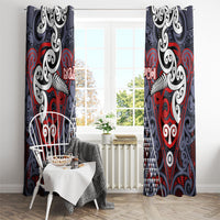 Aotearoa Iwi Ngapuhi Window Curtain Maori Motif Tribal