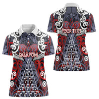 Personalised Aotearoa Iwi Ngapuhi Women Polo Shirt Maori Motif Tribal