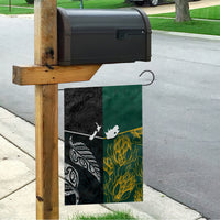 South Africa and New Zealand Garden Flag King Protea and Silver Fern Mix Culture Pattern LT03 - Polynesian Pride