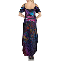 Aotearoa Arts Festival 2025 Summer Maxi Dress Maori Performing Art and Music - Rhythmic Vibes