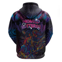 Aotearoa Arts Festival 2025 Zip Hoodie Maori Performing Art and Music - Rhythmic Vibes LT03 - Polynesian Pride