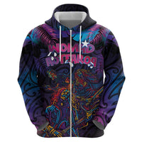 Aotearoa Arts Festival 2025 Zip Hoodie Maori Performing Art and Music - Rhythmic Vibes LT03 - Polynesian Pride