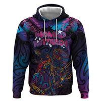 Aotearoa Arts Festival 2025 Zip Hoodie Maori Performing Art and Music - Rhythmic Vibes LT03 Pullover Hoodie Black - Polynesian Pride