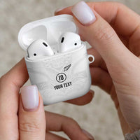 Custom New Zealand Football AirPods Case The Whites-Sporty T90 Style LT03 - Polynesian Pride