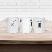Custom New Zealand Football Ceramic Mug The Whites-Sporty T90 Style LT03 - Polynesian Pride