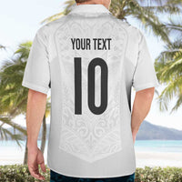 Custom New Zealand Football Hawaiian Shirt The Whites-Sporty T90 Style LT03 - Polynesian Pride