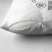 Custom New Zealand Football Pillow Cover The Whites-Sporty T90 Style LT03 - Polynesian Pride