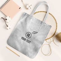 Custom New Zealand Football Tote Bag The Whites-Sporty T90 Style LT03 White Strap One Size White - Polynesian Pride